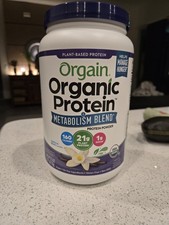 Orgain Organic Protein Powder  Metabolism Blend Vanilla Bean New Sealed 27.4oz