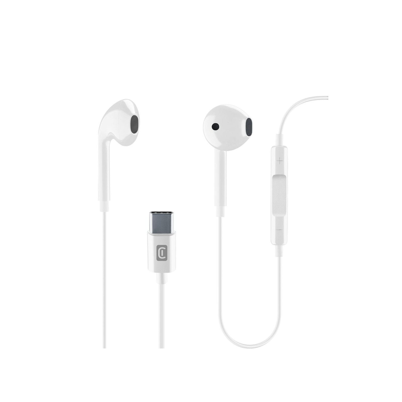 Cellular Line Auricolari USB-C Bianchi | Audio Cristallino e Chiamate