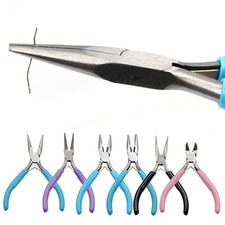 Small Pliers Jewelry Accessories Repair Making Round Nose Needle-Nose-Pliers