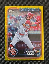 Michael Siani #US113 - Topps 2024 Update Gold Crackle Foil 29/50 Cardinals