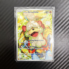 Pokémon Hisuian Growlithe 181/167 Twilight Masquerade IR Full Art Holo Eng 2024 on eBay