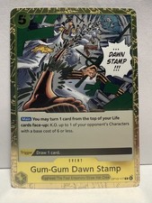 Gum-Gum Dawn Stamp OP13-117 Carrying on His Will Foil