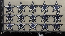 LOT OF 15 DALLAS COWBOYS IRON ON EMBROIDERED PATCHES