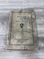 1933 Plymouth Six Owners Manual Original Guide Book First Edition 433 1933 Plymouth Six Owners Manual Original Guide Book First Edition 433