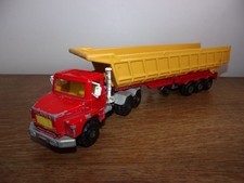 1/60 Majorette Scania Semi Remorque camion Truck trailer Benne Dump