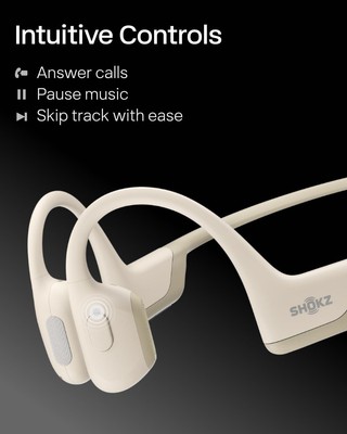 Shokz S811 OpenRun Pro Mini Beige Bone Conduction Sport Headphones