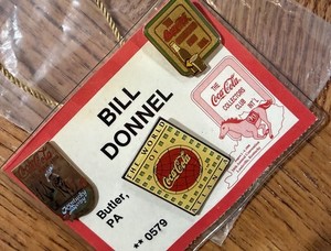 Vintage -  Coca-Cola Collectors Club - 3 Lapel Pin Lot - 16th Annual Convention