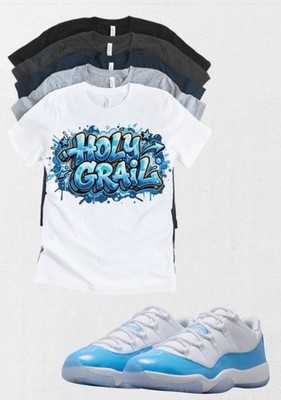 Jordan 11 Concord Holy Grail Matching T-Shirt | Custom Sneaker Match Tee