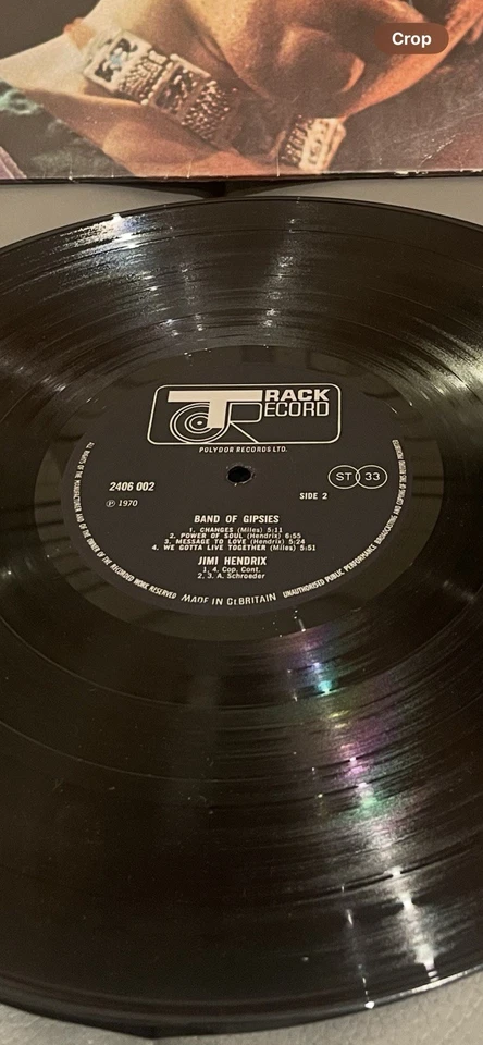 Jimi Hendrix Band Of Gypsys - Rare 1970 UK Second Sleeve On Track Records - Image 4 of 4