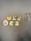 5 1948P FRANKLIN HALF  CH. BRILLIANT UNC. 90% SILVER BU 1/4 COIN ROLL