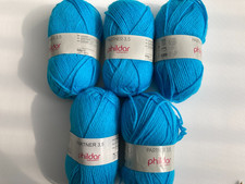 lot de 5 pelotes LAGON Partner 3,5 de PHILDAR 4 pelotes de même bain