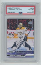 2023-24 Upper Deck Series 1 Young Guns Yaroslav Askarov PSA 10