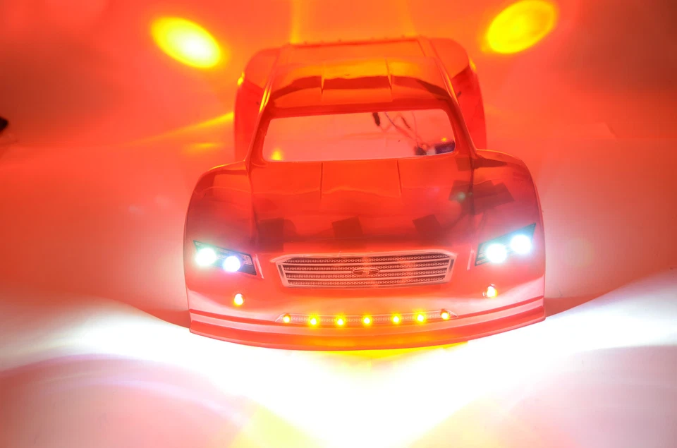 RC LED Light KIT for Traxxas Slash Scalpel body 0240.  #33 - Image 2 of 4