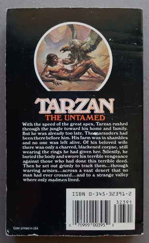 Tarzan the Untamed Tarzan Novels #7 PB Edgar Rice Burroughs 1991 Ballantine - Foto 2 di 2