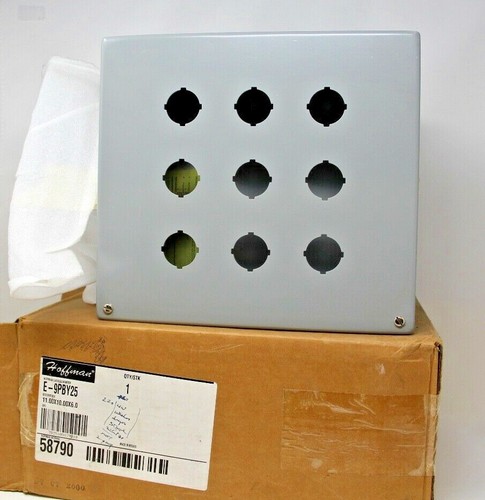 HOFFMAN E-9PBY25 9 HOLE ENCLOSURE 11X10X6 TYPE 12, 13 New Free Shipping - Bild 5 von 5