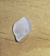  1 Piece SPIRAL GENUINE BEACH SEA GLASS NATURAL SURF TUMBLED WHITE SPIRAL