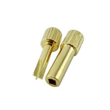 2Pcs Dental Gold Plated Endodontic Root Canal Screw Post Hollow/Cross Driver Key