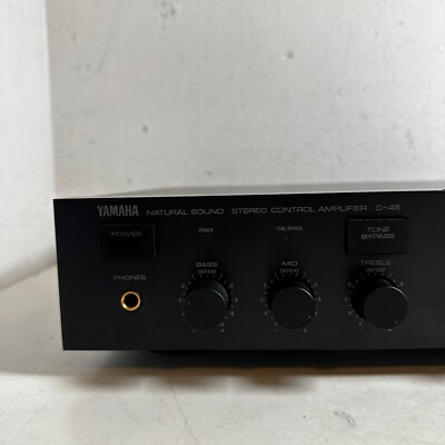 Yamaha C-45 120 Volts Black Natural Sound Stereo Control Digital
