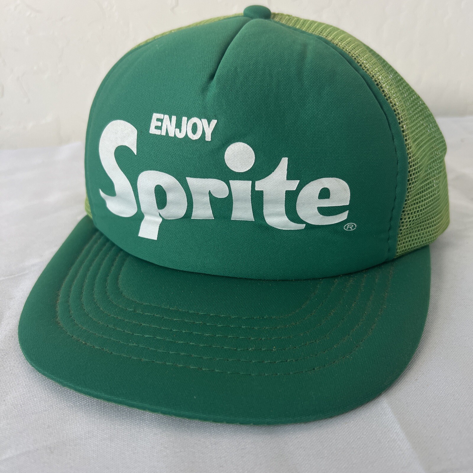 Vintage Enjoy Sprite Hat Cap Snapback Trucker Mesh Gr… - Gem