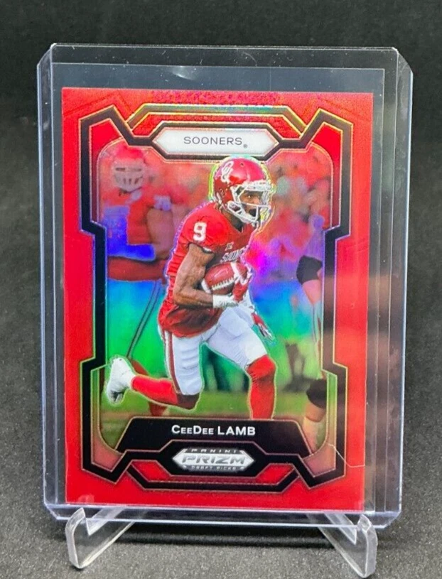 2024 Panini Prizm Draft PICKS RED PRIZM CEEDEE LAMB # 107/299 NO30