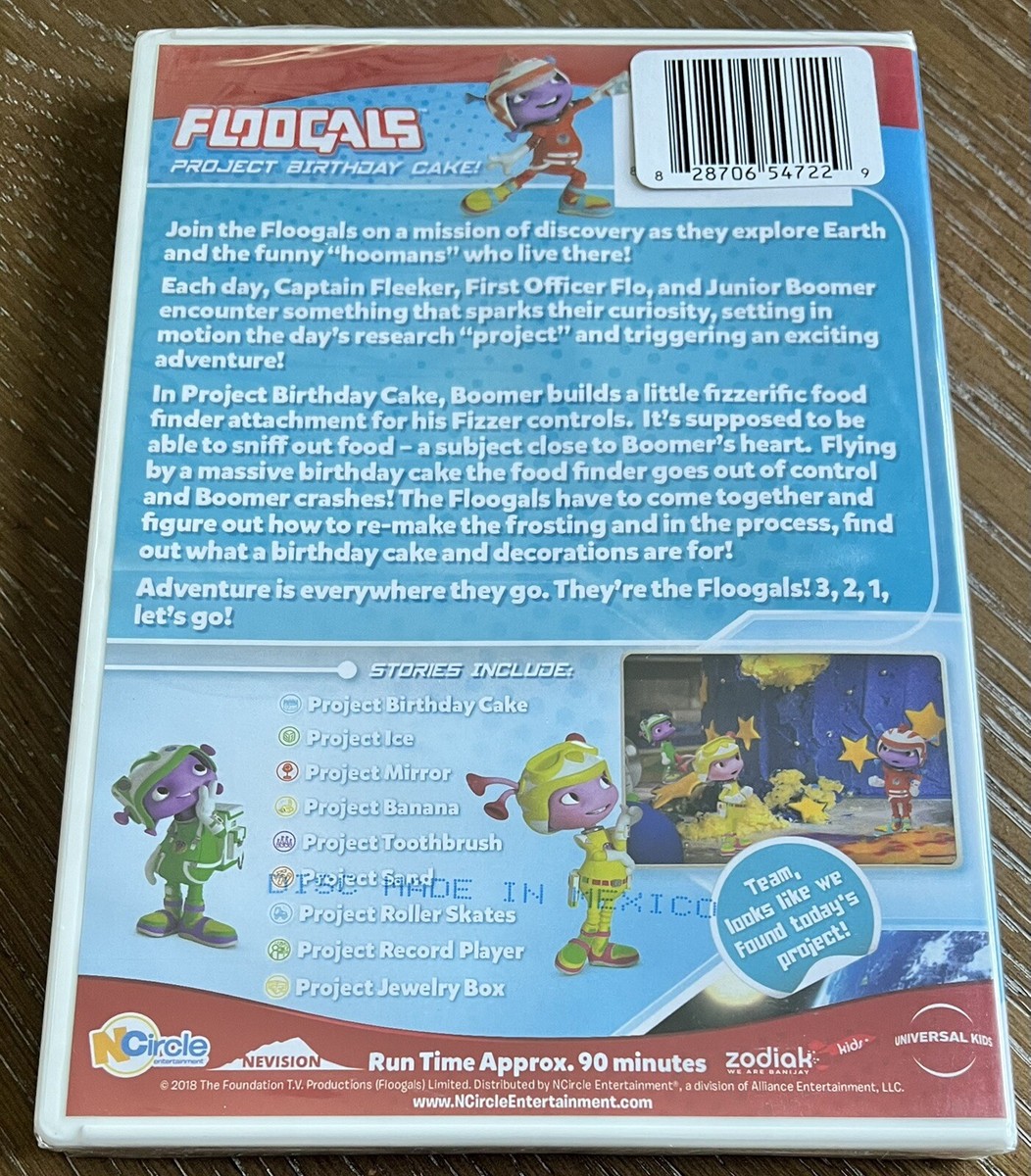 Floogals Project Birthday Cake Universal Kids DVD NEW UK