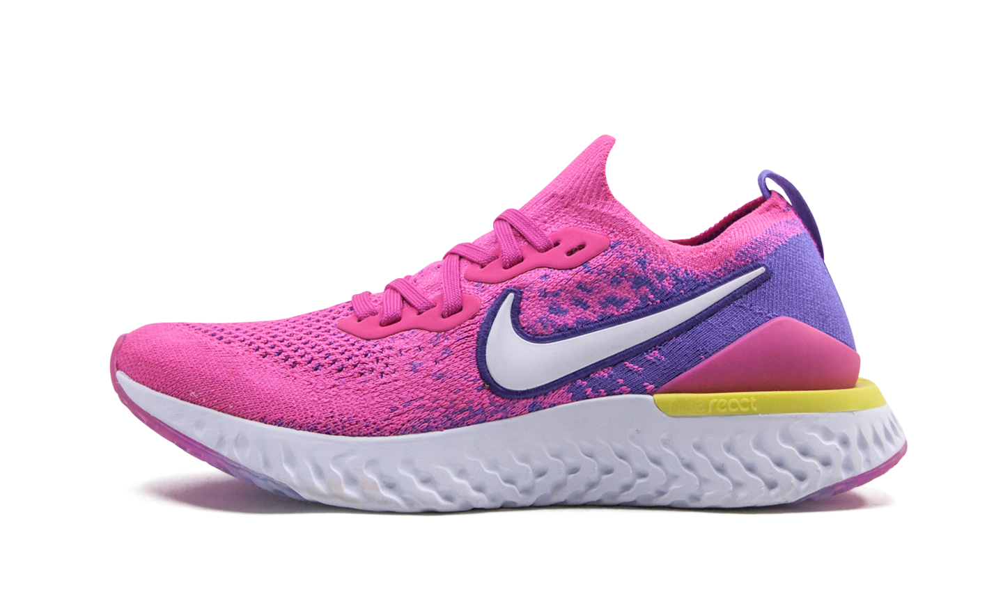 nike epic react flyknit women's pink