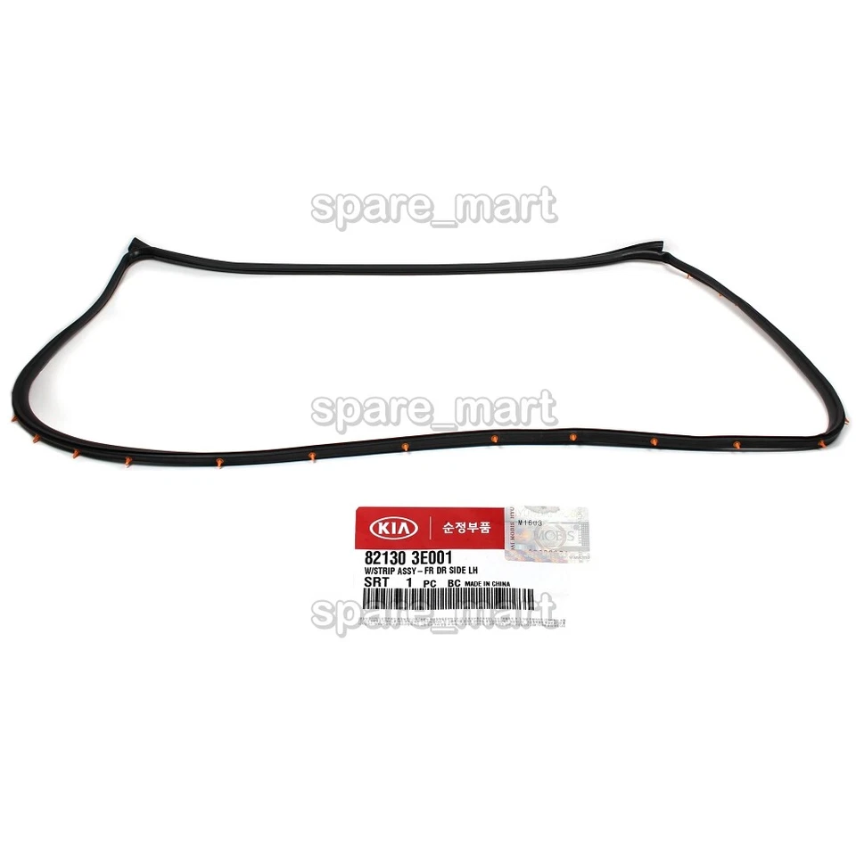 GENUINE Door Weather Strip Front Driver LH for 03-09 Kia Sorento 821303E001 - Изображение 2 из 3