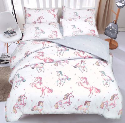 Pieridae Einhorn Steppdecke Bettbezug & Kissenbezug Bettset Doppelbett