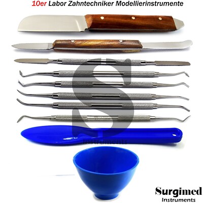 Dental Modelling Instruments Wax Carvers Cement Spatula Plaster Knife Lab