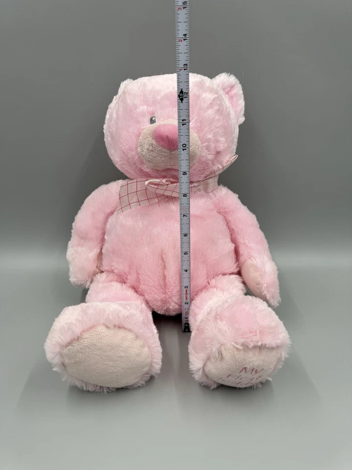 Baby Ganz My First Oso de Peluche Rosa Peluche con Cinta Pajarita 15" Foto 4 de 4