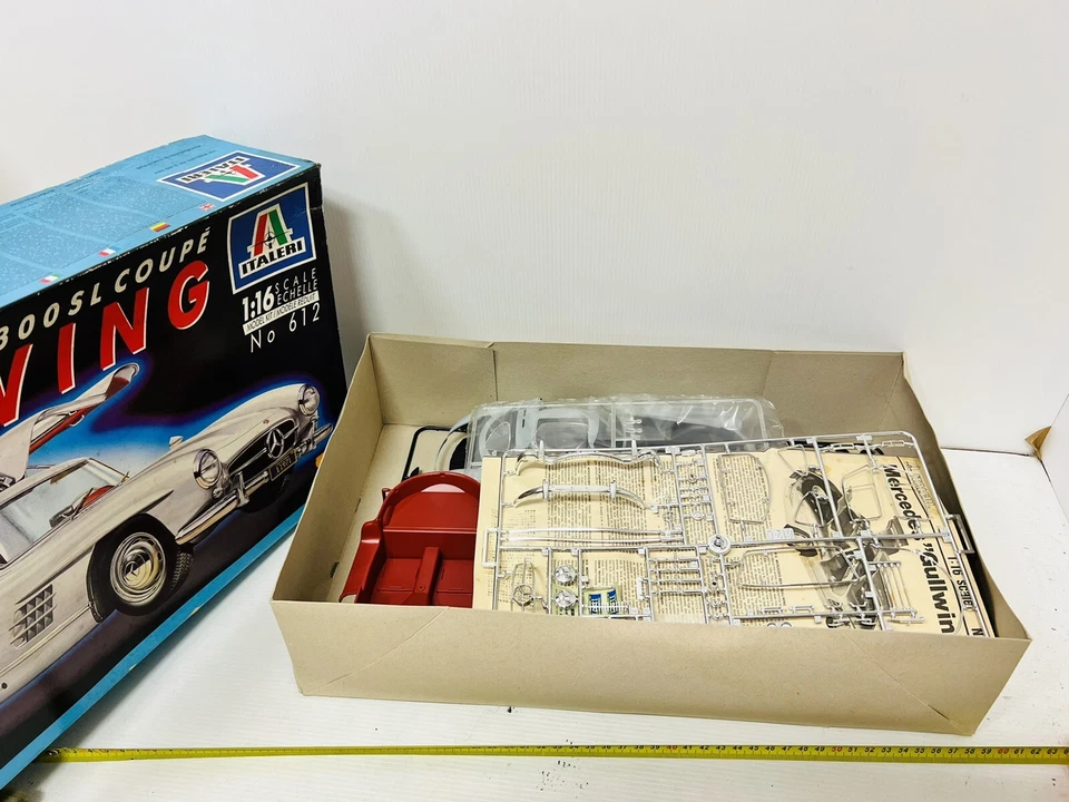 GULLWING MERCEDES 300SL COUPE’ KIT DI MONTAGGIO ITALERI 1:16 COD 612 RARE!!! - Immagine 4 di 4