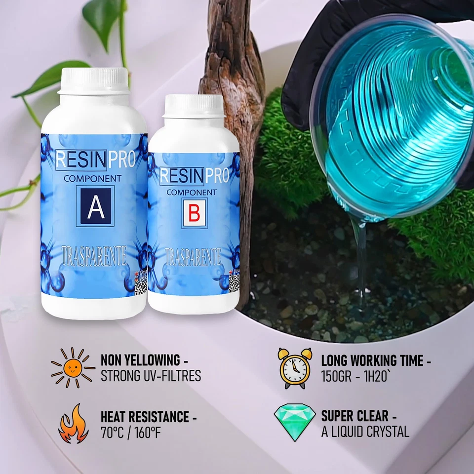 "Resin-Pro" Super-glossy Non-Toxic Clear Epoxy Resin (Resin + Hardener) 🔥 - Image 4 of 4