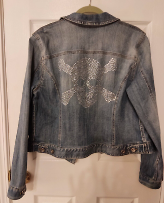 International Concepts Denim Jacket Size L Petite With