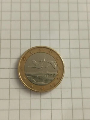 1 euro coin / Finland dated 1999 - circulated Pièce 1 euro/Finlande de 1999 - Photo 1/2