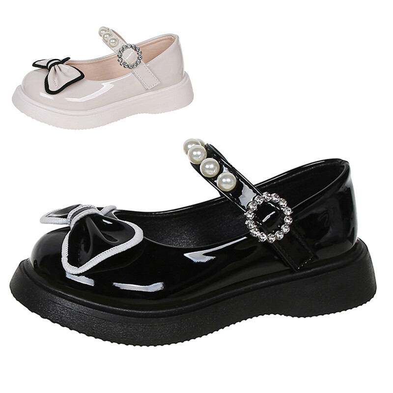 kids casual dress shoes Cathalem Boys School Uniform Dress Shoes Casual Oxford Flats Toddler Girl Dress Shoes 6 12 18 24 Months 2.5-7 Years (Black,5.5-6 Years)