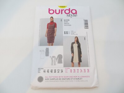 BURDA Style Sewing Pattern 7008 UNCUT Dress Size 18/20/22/24/26/28 -