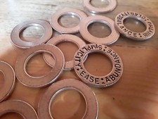 20pc, Metal Stamping Blanks, 3 word Bronze Washer, Made In USA,