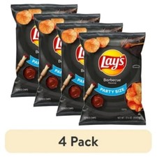 4 pack Lay's Barbecue Flavored Potato Chips, Party Size, 12.5 oz Bag