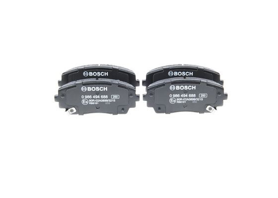 Plaquettes de frein BOSCH pour KIA anti-bruit et freinage court