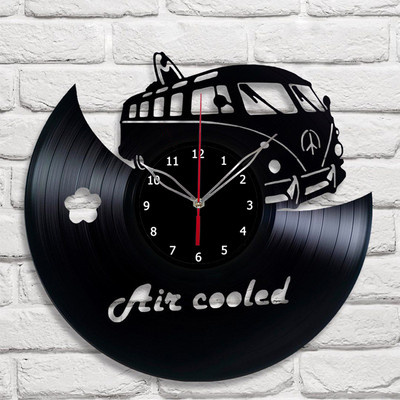 Air Cooled Vinyl Record Wall Clock 12'' 30cm Fan Art Home Decor Vinyl clock 328