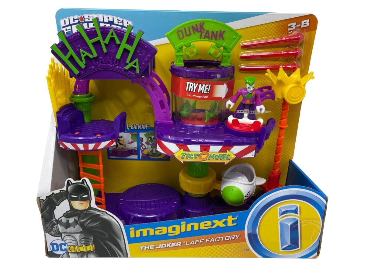 New Imaginext DC Super Friends The Joker Laff Factory Dunk