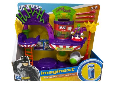 New Imaginext DC Super Friends The Joker Laff Factory Dunk