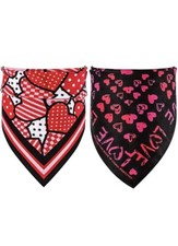 2 Pack Dog Bandana Reversible Triangle Bibs Scarf for dogs and cats