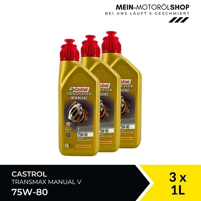 Olio cambio Castrol Transmax Manual V 75W-80 API GL-4+ VW 3x1 litri = 3 litri