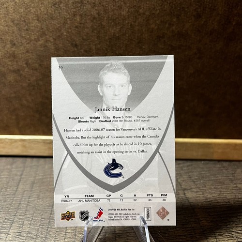 2007-08 Upper Deck NHL Rookie Box Set - Pick a Card - Picture 75 of 95