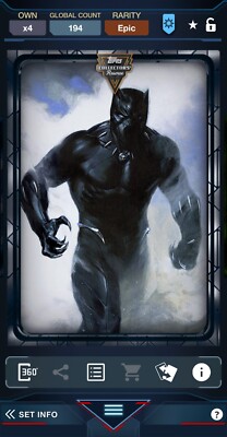 Topps Marvel Collect Black Panther Collector's Reserve Fusion 2023 Epic Digital