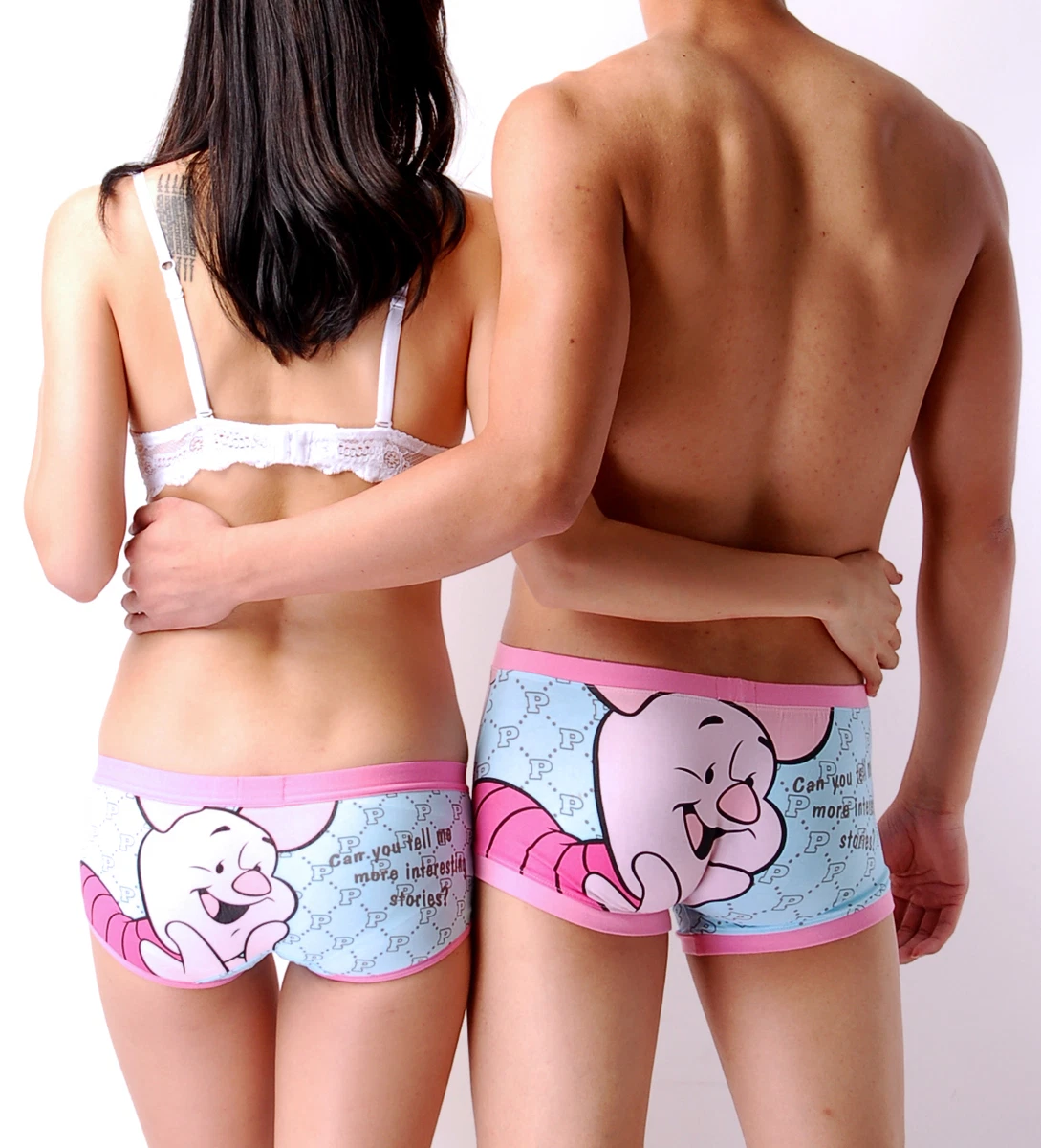 Disney Underpants Underwear Women Brief Couple Brief Boxer Piglet