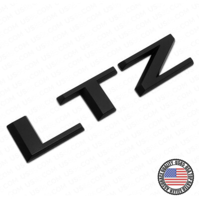 AutoTattoo Matte Black Tailgate Letter Inserts For 2019-2021 Silverado 1500 Z71 LT LTZ