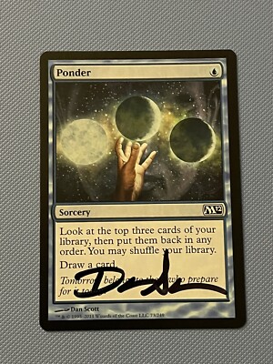 MTG 思案　ponder　初版　サインド　foil ponder Ponder (Retro Frame) | Time Spiral Remastered - Timeshifted