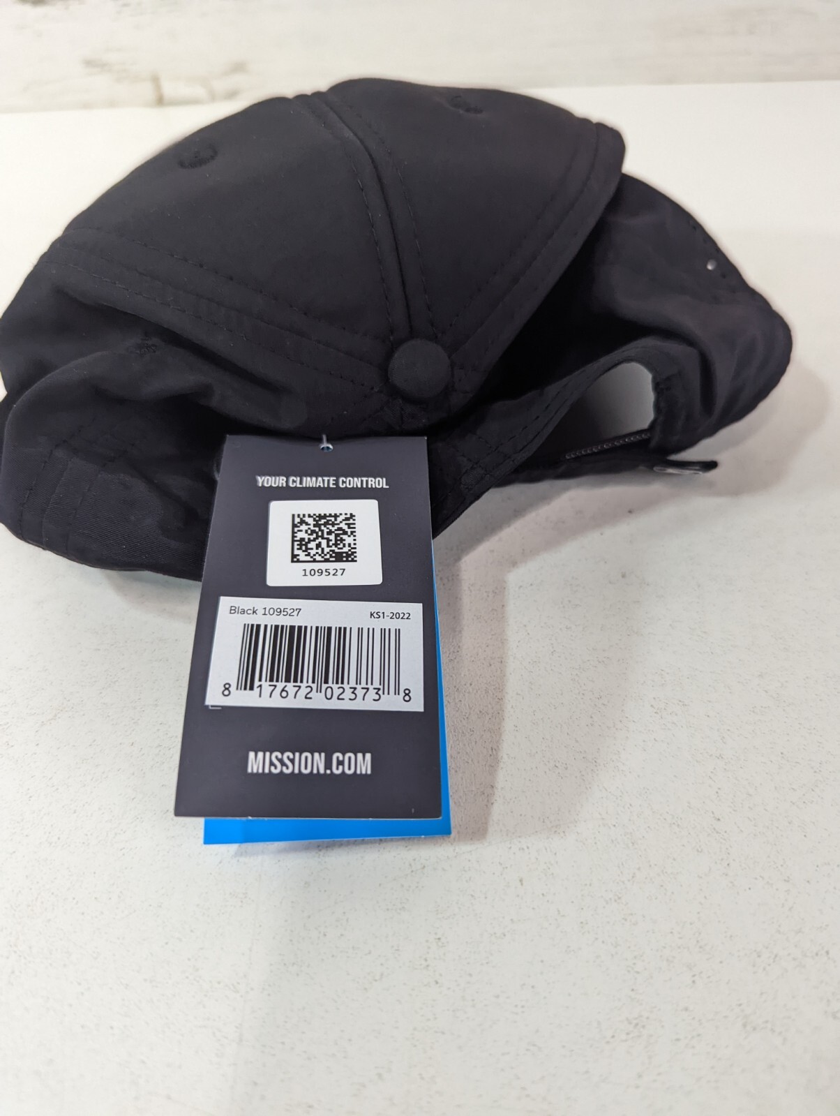MISSION Hat Black Instant Cooling Hat Lightweight Quick Dry eBay